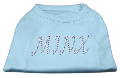 Minx Rhinestone Shirts Baby Blue L (14)