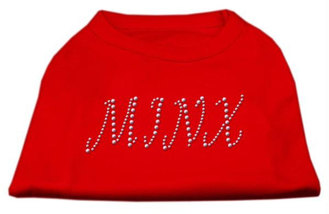 Minx Rhinestone Shirts Red L (14)