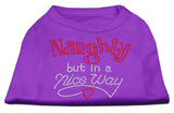 Naughty But Nice Rhinestone Shirts Purple M (12)