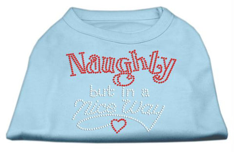 Naughty But Nice Rhinestone Shirts Baby Blue S (10)