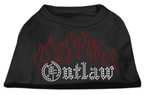 Outlaw Rhinestone Shirts Black L (14)