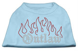 Outlaw Rhinestone Shirts Baby Blue S (10)