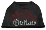 Outlaw Rhinestone Shirts Black S (10)