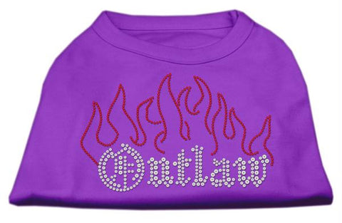 Outlaw Rhinestone Shirts Purple S (10)