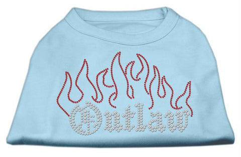 Outlaw Rhinestone Shirts Baby Blue XL (16)