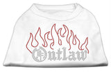 Outlaw Rhinestone Shirts White XXXL(20)
