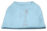 Paris Rhinestone Shirts Baby Blue L (14)