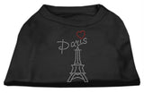 Paris Rhinestone Shirts Black M (12)