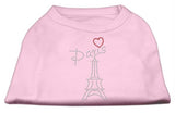 Paris Rhinestone Shirts Light Pink XS (8)