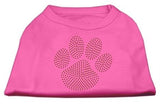 Orange Paw Rhinestud Shirts Bright Pink L (14)