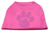 Purple Paw Rhinestud Shirts Bright Pink XXL (18)