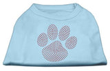 Red Paw Rhinestud Shirts Baby Blue L (14)