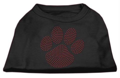 Red Paw Rhinestud Shirts Black M (12)