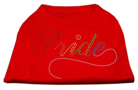 Rainbow Pride Rhinestone Shirts Red L (14)