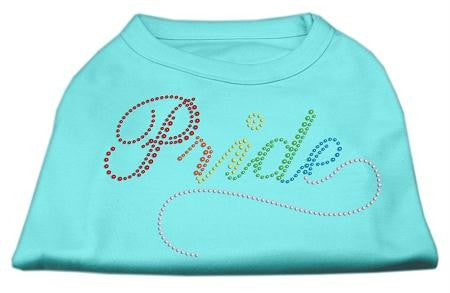 Rainbow Pride Rhinestone Shirts Aqua S (10)