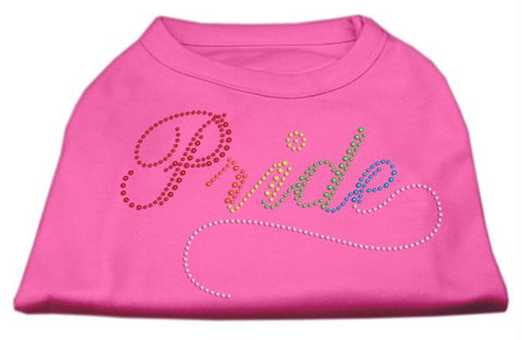 Rainbow Pride Rhinestone Shirts Bright Pink S (10)