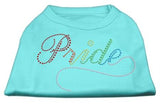 Rainbow Pride Rhinestone Shirts Aqua XS (8)