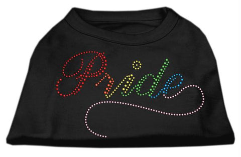 Rainbow Pride Rhinestone Shirts Black XS (8)