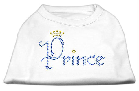 Prince Rhinestone Shirts White XS (8)