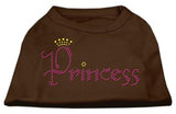 Princess Rhinestone Shirts Brown Lg (14)