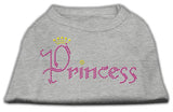 Princess Rhinestone Shirts Grey L (14)