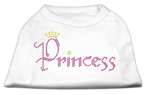 Princess Rhinestone Shirts White XS (8)