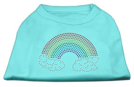 Rhinestone Rainbow Shirts Aqua L (14)