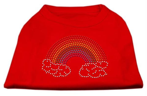 Rhinestone Rainbow Shirts Red L (14)