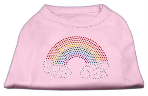 Rhinestone Rainbow Shirts Light Pink M (12)