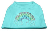 Rhinestone Rainbow Shirts Aqua XS (8)