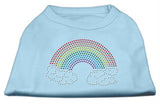 Rhinestone Rainbow Shirts Baby Blue XS (8)