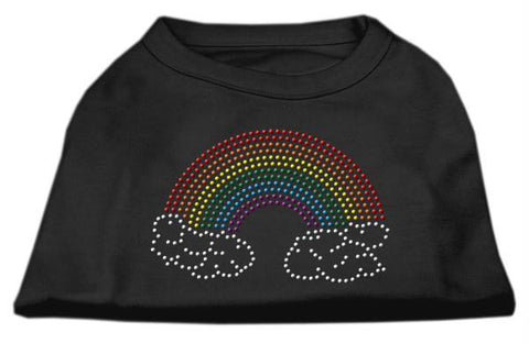 Rhinestone Rainbow Shirts Black XS (8)