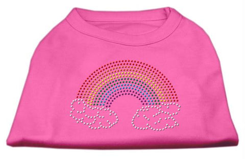 Rhinestone Rainbow Shirts Bright Pink XS (8)