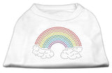 Rhinestone Rainbow Shirts White XS (8)