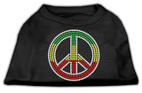 Rasta Peace Sign Shirts Black L (14)