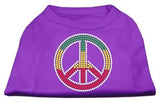 Rasta Peace Sign Shirts Purple XXXL(20)