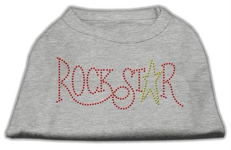 RockStar Rhinestone Shirts Grey L (14)