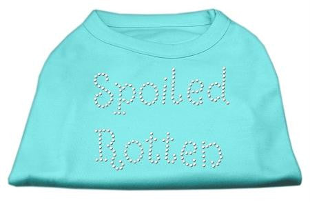 Spoiled Rotten Rhinestone Shirts Aqua L (14)