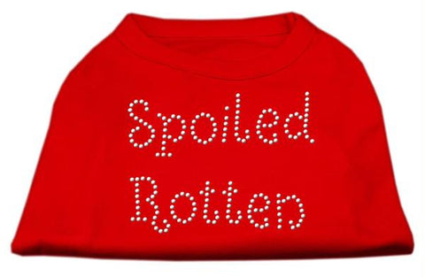 Spoiled Rotten Rhinestone Shirts Red XS (8)