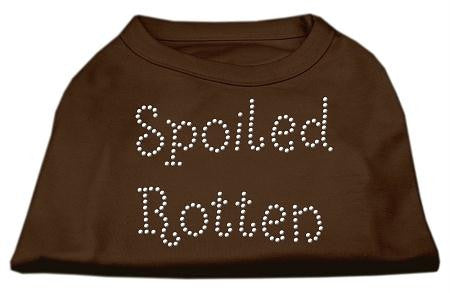 Spoiled Rotten Rhinestone Shirts Brown XXXL (20)