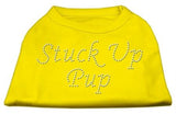 Stuck Up Pup Rhinestone Shirts Yellow Lg (14)