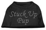 Stuck Up Pup Rhinestone Shirts Black S (10)