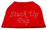 Stuck Up Pup Rhinestone Shirts Red S (10)