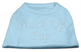 Stuck Up Pup Rhinestone Shirts Baby Blue XS (8)