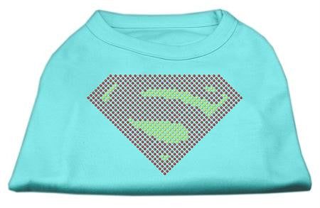 Super! Rhinestone Shirts Aqua M (12)