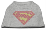 Super! Rhinestone Shirts Grey XS (8)