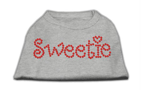 Sweetie Rhinestone Shirts Grey S (10)