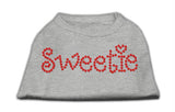 Sweetie Rhinestone Shirts Grey XS (8)