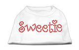 Sweetie Rhinestone Shirts White XS (8)