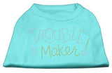 Trouble Maker Rhinestone Shirts Aqua L (14)